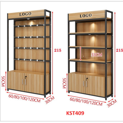 Kệ trưng bày sản phẩm, hàng hóa , kệ trang trí khung sắt mặt gỗ KST409 - Nội thất lắp ráp Viễn Đông Adv