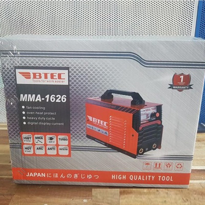 MÁY HÀN QUE ĐIỆN THẾ KHÔNG ỔN ĐỊNH BTEC MMA-1626 ( 150V-260V )- HÀNG CHÍNH HÃNG