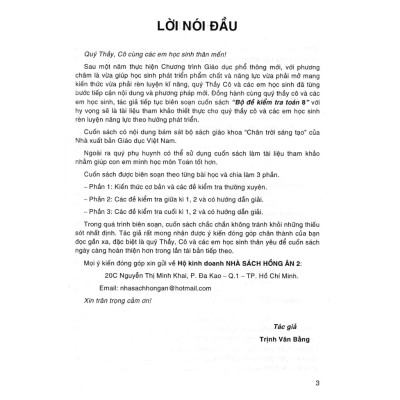 Bộ đề kiểm tra Toán 8 (bám sát SGK Chân trời sáng tạo)