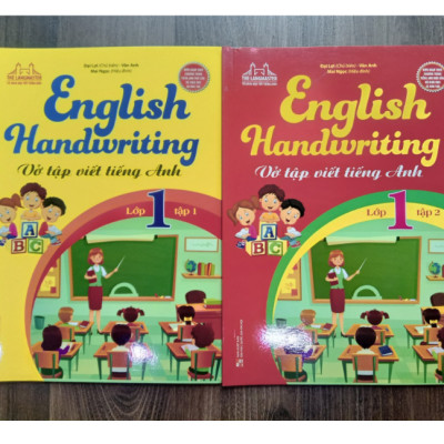 Sách - Combo English Handwriting Vở tập viết tiếng anh lớp 1 (2 cuốn)