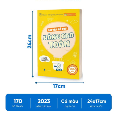 Sách - Bài tập bổ trợ nâng cao Toán - Tiếng Việt - Tiếng Anh lớp 2 - Theo Chương Trình Sách Giáo Khoa