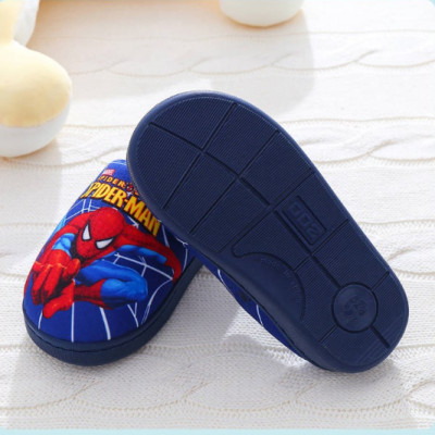 Dép Bông Siêu Ấm Chống Trơn Trượt Cho Bé Hình Siêu Nhân Spider Man - Đi Trong Nhà- Hàng Loại 1- Chính Hãng MINIIN