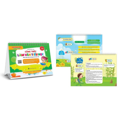 Sách - Bộ Lịch Công Thức Giải Nhanh Toán - Làm Văn Tiểu Học - Tổng Hợp Tiếng Anh Tiểu Học (Phiên bản 5.0)