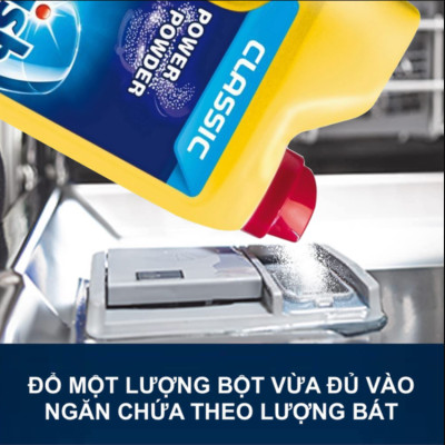 Bột rửa bát Finish Classic 25 Washes