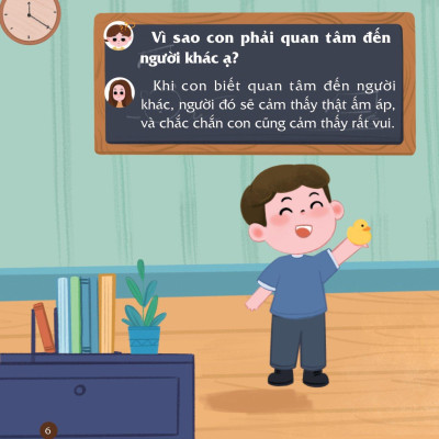Sách Cùng Con Nuôi Dưỡng Cảm Xúc Tích Cực - Con Biết Quan Tâm Đến Người Khác