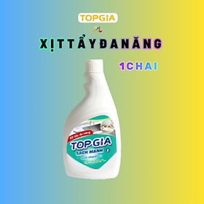 Combo 3 chai xịt tẩy đa năng TOPGIA 500ml làm sạch vết bẩn, khử mùi, kháng khuẩn hiệu quả.