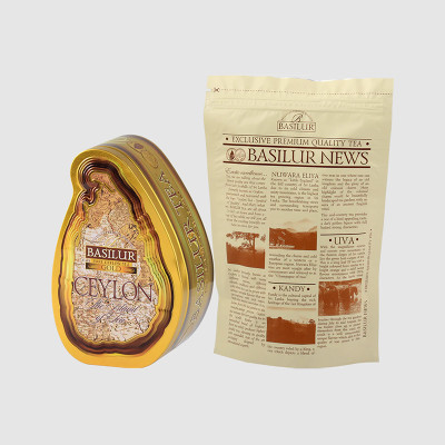 Trà đen Ceylon Basilur Island of Tea thượng hạng - 100g (Hộp thiếc)