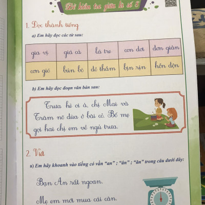 Đề kiểm tra tiếng việt 1 học kì 1 ( kết nối tri thức với cuộc sống )