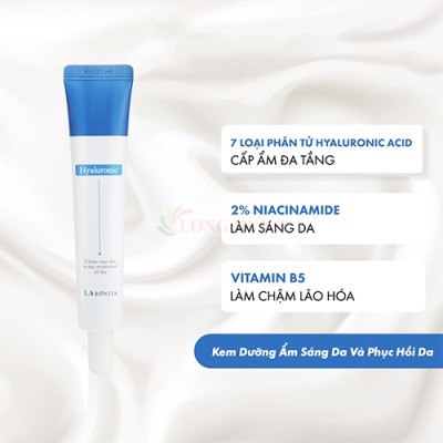 Kem dưỡng ẩm La Bonita Vital Hyaluronic Acid Cream (50ml) - Hàng chính hãng