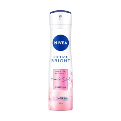 XỊT NGĂN MÙI NIVEA DƯỠNG SÁNG HƯƠNG NƯỚC HOA NGỌT NGÀO 150ML