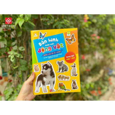 Sách - Dán Hình Nhận Biết Động Vật - Rèn Luyện Tư Duy Sáng Tạo Cho Bé Từ 3 - 9 Tuổi - Đinh Tị Books