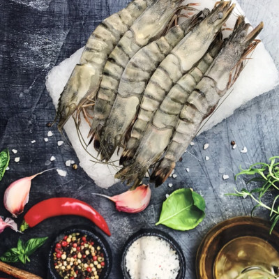 Tôm sú nguyên con sinh thái Seaprodex kích cỡ 6 con/hộp, 500gr