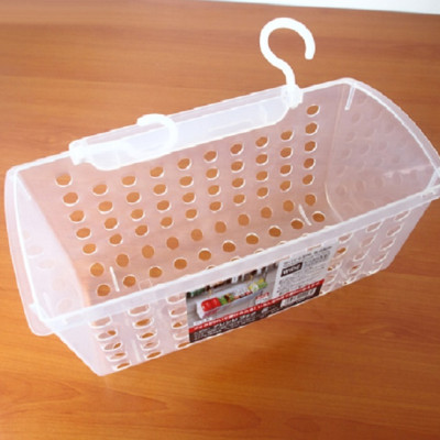 Giỏ nhựa có móc treo tiện tích Sanada Seiko, làm từ nhựa PP cao cấp dẻo, bền và chắc chắn - nội địa Nhật Bản 