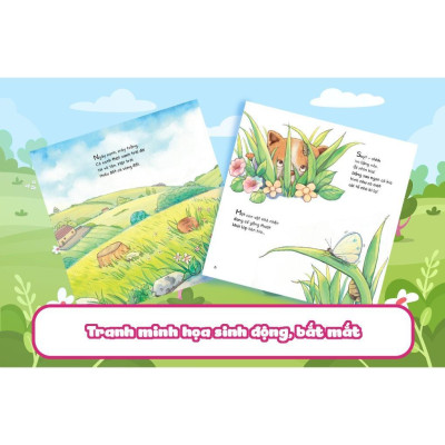 Sách - Cuộc Phiêu Lưu Của Mèo Tí Hon Trên Bãi Cỏ (20 Stickers Con Vật) - Megabook