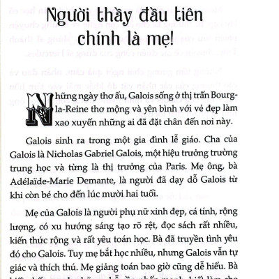 Kể Chuyện Cuộc Đời Các Thiên Tài: Evariste Galois - Thiên Tài Toán Học Bất Hạnh