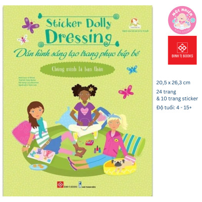 Sách Sticker Bóc Dán Quần Áo Búp Bê Cho Bé Gái - Sticker Dolly Dressing - Đinh Tị