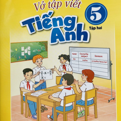 Sách - Writing - Vở tập viết Tiếng Anh lớp 5 tập 1+2 (Global success)