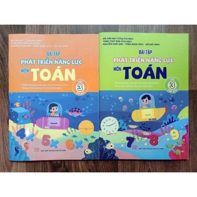 Sách - Combo Bài tập phát triển năng lực môn Toán lớp 3 - Tập 1 + 2 ( Kết Nối )