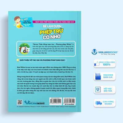 Tủ Sách Tư Duy Toán Học Hàn Quốc - Bé Làm Quen Phép Trừ Có Nhớ - Vanlangbooks
