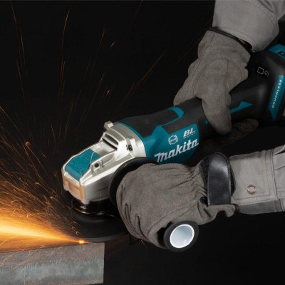 MÁY MÀI GÓC DÙNG PIN (100MM/CÔNG TẮC BÓP/X-LOCK/BL)(18V) (1 ĐẾ SẠC , 02 PIN 18V 5.0AH) MAKITA DGA419RTJ- HÀNG CHÍNH HÃNG
