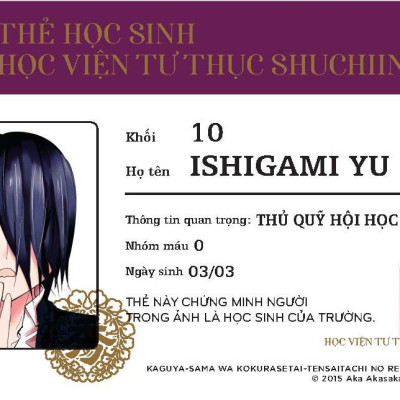 Kaguya-Sama: Cuộc Chiến Tỏ Tình - Tập 4 - Tặng Kèm 1 Trong 2 Mẫu Thẻ Học Sinh