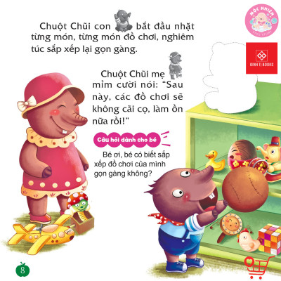 Sách Dán hình - Dạy trẻ thói quen tốt - Tự mặc quần áo - Bộ 6 tập - Đinh Tị Books