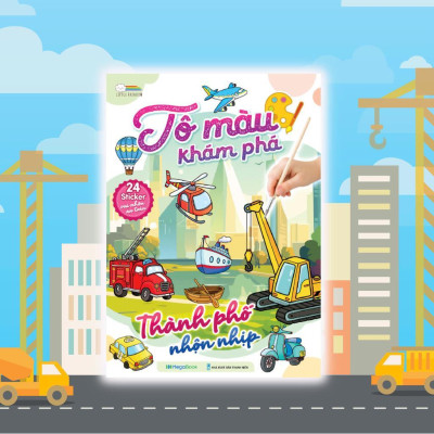Sách - Tô Màu Khám Phá - Thành Phố Nhộn Nhịp - Megabook