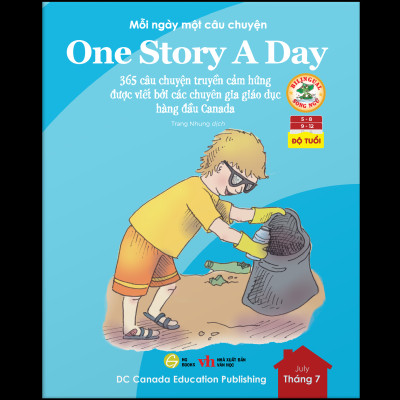 Sách - One Story A Day - CUỐN 7 : 365 câu chuyện phát triển IQ, EQ cho bé - Bản song ngữ tặng kèm file nghe