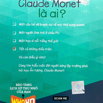 Bộ Sách Chân Dung - Claude Monet Là Ai (Tái Bản 2022)