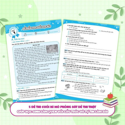 Sách - Bộ Đề Ôn Luyện Và Kiểm Tra Tiếng Việt Lớp 3 - Tập 1 - Megabook