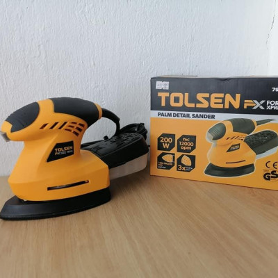 MÁY ĐÁNH BÓNG (CHÀ NHÁM) TAM GIÁC 200W TOLSEN 79561 - HÀNG CHÍNH HÃNG