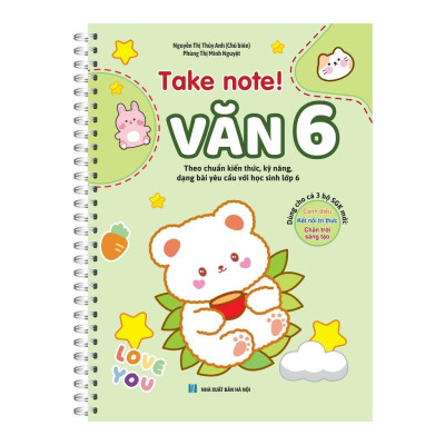 Sách - Take Note! Văn 6 - Có Lò Xo + Take Note - Sổ Tay Ngữ Pháp Tiếng Anh - Có Lò Xo - Minh Thắng