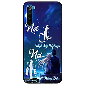 Ốp lưng in cho Xiaomi Redmi Note 8 Mẫu Nợ Cha Nợ Mẹ