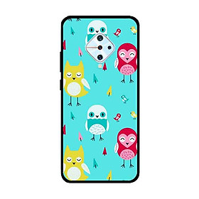 Ốp Lưng in cho Vivo S1 Pro/ Vivo V17 Mẫu Những Chú Chim Nền Xanh - Hàng Chính Hãng