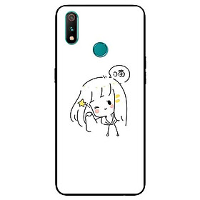 Ốp Lưng in cho Realme 3 Pro Mẫu Nàng Đáng Yêu - Hàng Chính Hãng