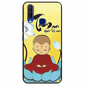 Ốp lưng in cho Vivo Y12, Vivo Y15, Vivo Y17 Mẫu Tâm Chú Tiểu