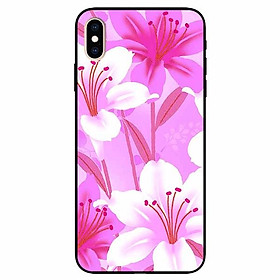 Ốp lưng dành cho Iphone X / Xs mẫu Hoa Ly Hồng