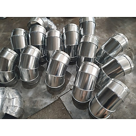 Cut 90 độ cut ống gió D150 tôn hoa sen