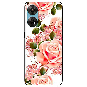 Ốp lưng dành cho Oppo Reno 8T 4G - Reno 8T 5G - Reno 10 5G - Reno 10 Pro 5G - Hoa Hồng Nhạt Trắng - Hàng Chính Hãng