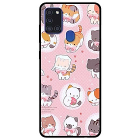 Ốp lưng dành cho Samsung A21 - A21s - A31 mẫu Họa Tiết Mèo Nơ
