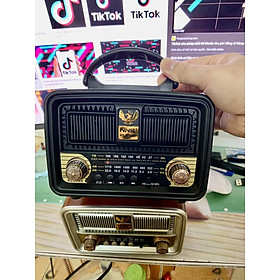 Đài Radio-NNS Model NS-8109BT ĐEN , Bluetooth 5.0, Bắt Sóng FM, AM, /USB/TF, Thẻ Nhớ Hàng Chính Hãng
