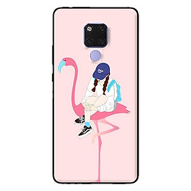 Ốp in cho Huawei Mate 20 Hạc Hồng Và Cô Gái - Hàng chính hãng