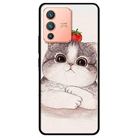Ốp lưng dành cho Vivo V23 5G / S12 - Vivo Y15s / Y15A mẫu Mèo Và Cà Đỏ