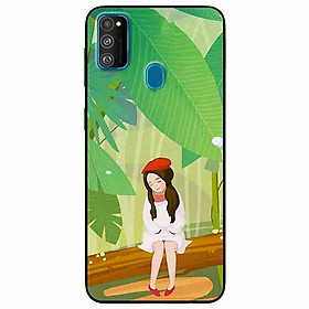 Ốp lưng dành cho Samsung M30s mẫu Cô Gái Mũ Tiêu Đỏ