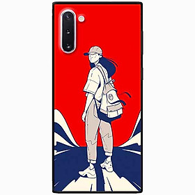 Ốp lưng in cho Samsung Note 10 Mẫu Cô Gái Đội Nón