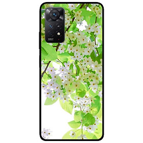 Ốp lưng dành cho Xiaomi Redmi Note 11 Pro mẫu Hoa Li Ti Trắng