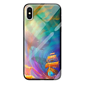 Ốp kính cường lực cho iPhone XS MAX mẫu cảnh 314 - Hàng chính hãng