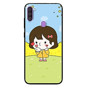 Ốp lưng dành cho Samsung A10 - A10s - A11 mẫu Cô Bé Áo Vàng
