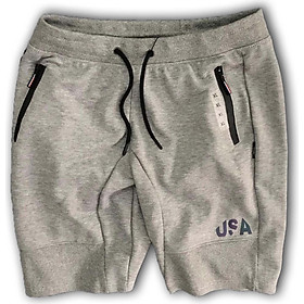 Quần Short Nỉ Ống Xuông Túi Khóa Kéo Cực Năng Động - LZPS116