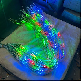 1 DÂY ĐÈN LED DÀI 0.5M TRANG TRÍ XE MÁY ÔTÔ XE ĐIỆN SÁNG CHẠY ĐUỔI NHIỀU MÀU SẮC CỰC ĐẸP 
